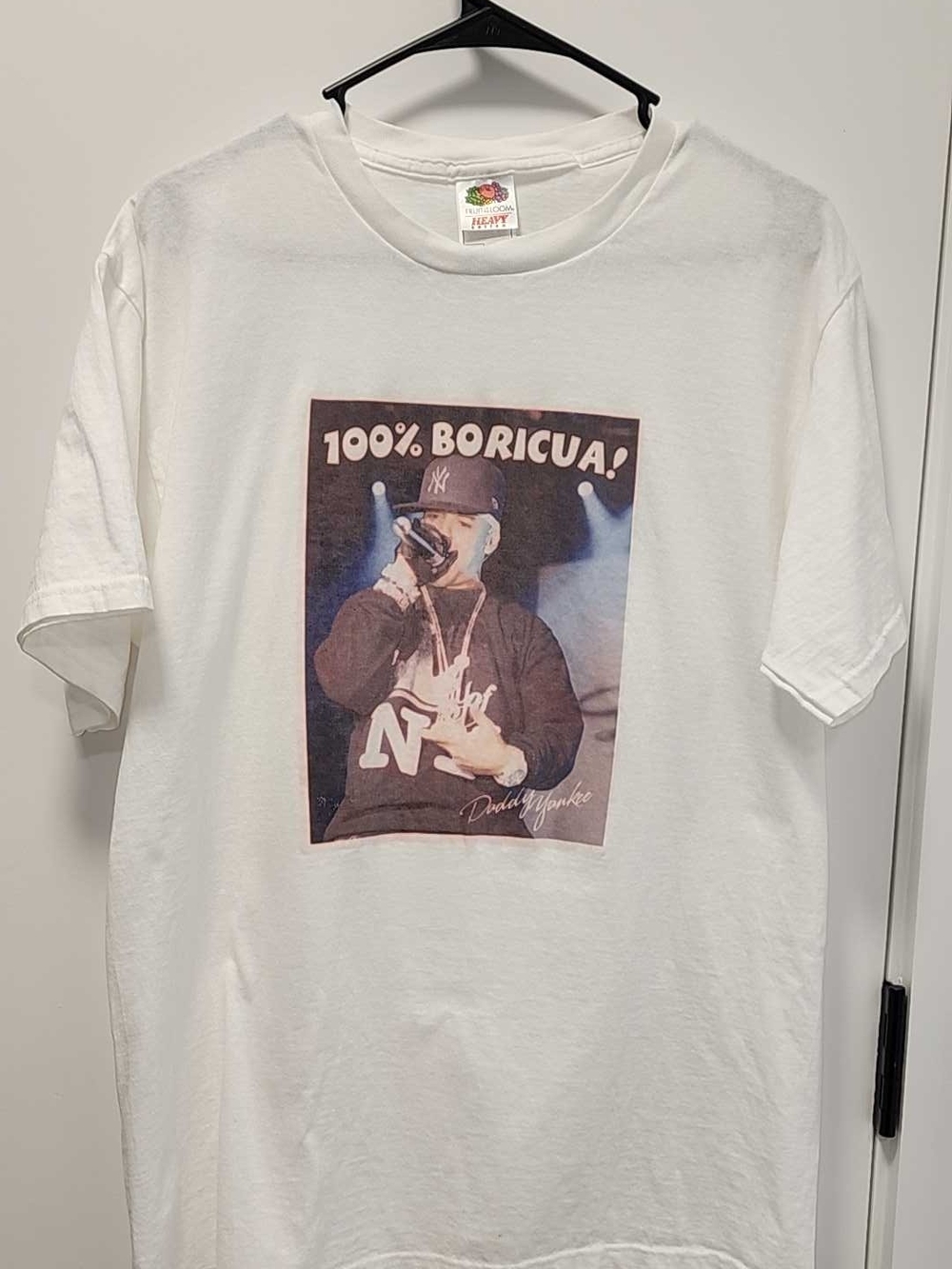 Fruit of the Loom White Graphic Tee with Multi‑Color Print